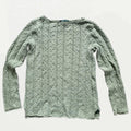 Pull Ralph Lauren Femme - Maille torsadée - Taille L - Vert sauvage - Vintage