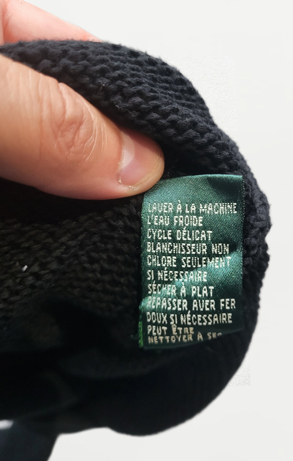 Pull femme Ralph Lauren – Noir – Taille M - Manches 3/4 - Vintage