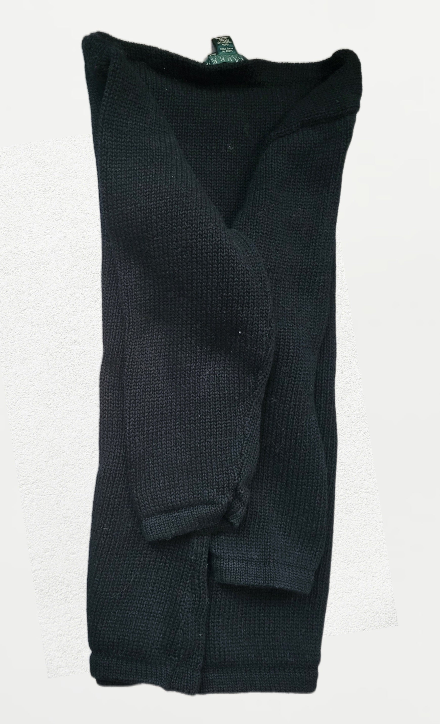 Pull femme Ralph Lauren – Noir – Taille M - Manches 3/4 - Vintage