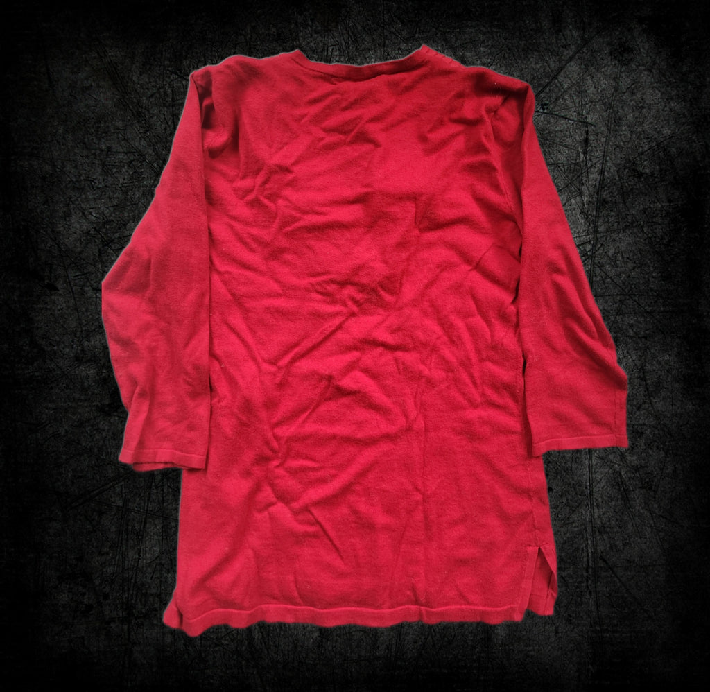 Pull femme Ralph Lauren – col V, manches 3/4 – Taille M - Vintage