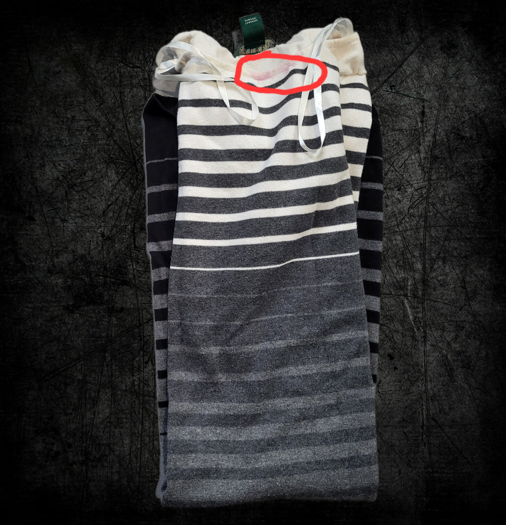 Robe-pull Ralph Lauren – Taille S – Rayures noires, grises - Vintage