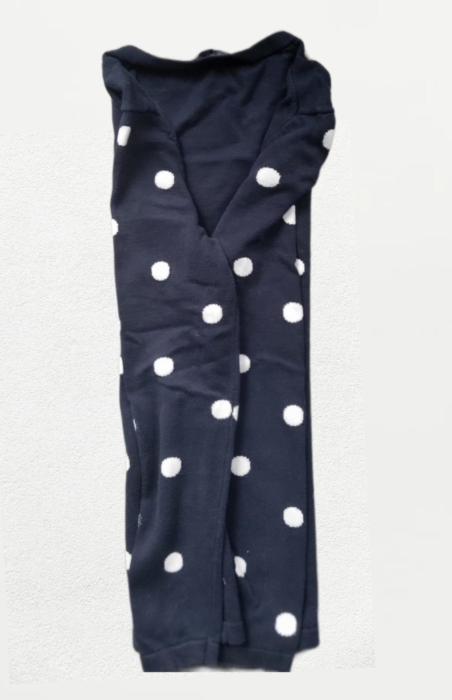 Pull femme Tommy Hilfiger – Bleu marine à pois blancs - Taille S - Vintage