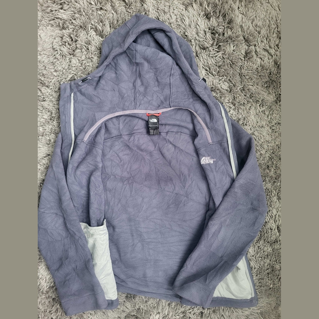Veste polaire The North Face violette à capuche, taille M. Fripes Sélect