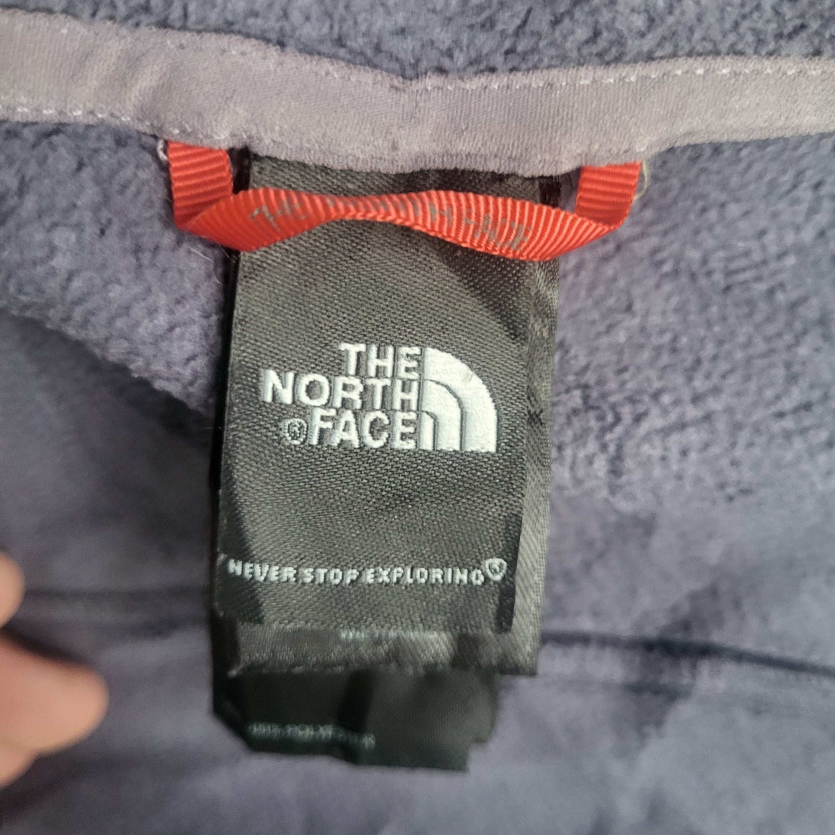 Veste polaire The North Face, couleur grise, taille non visible. Fripes Sélect