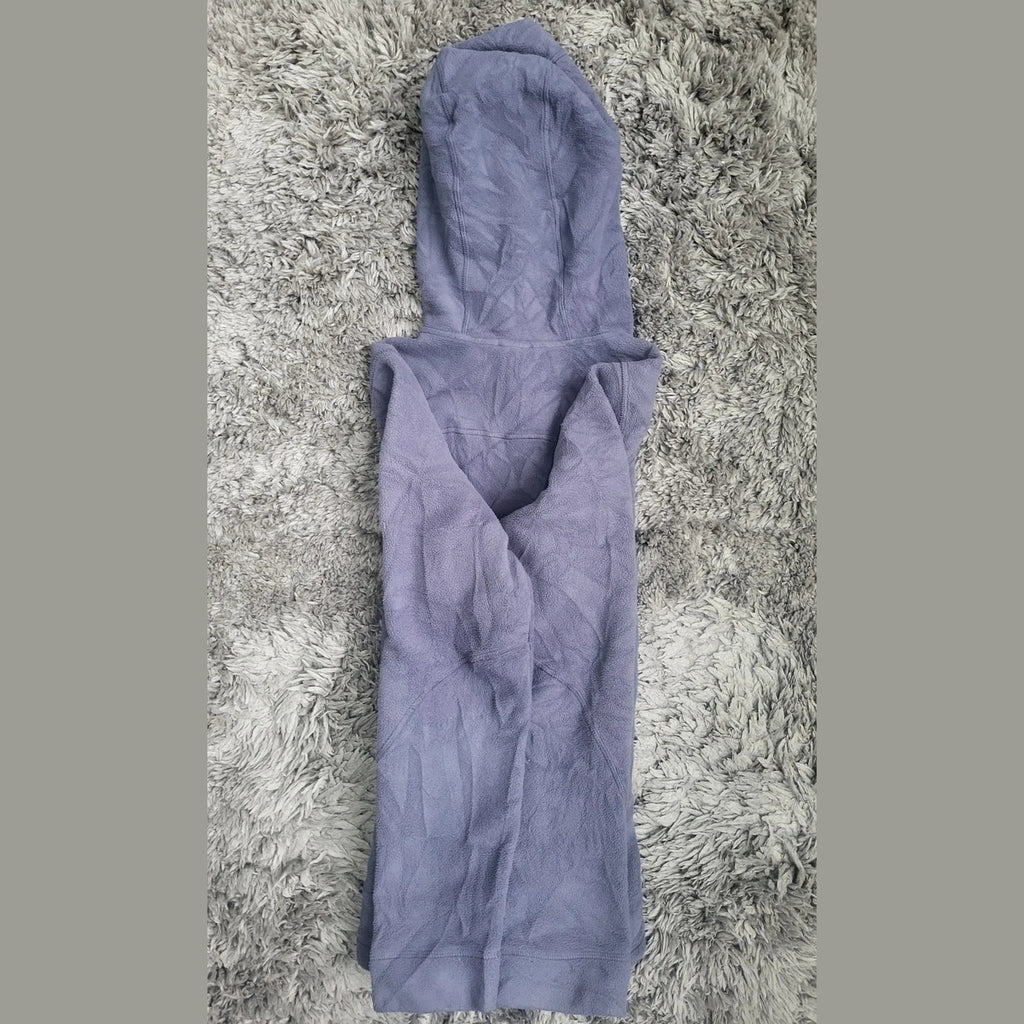 Sweat à capuche polaire violet, marque non visible, taille non indiquée, Fripes Sélect