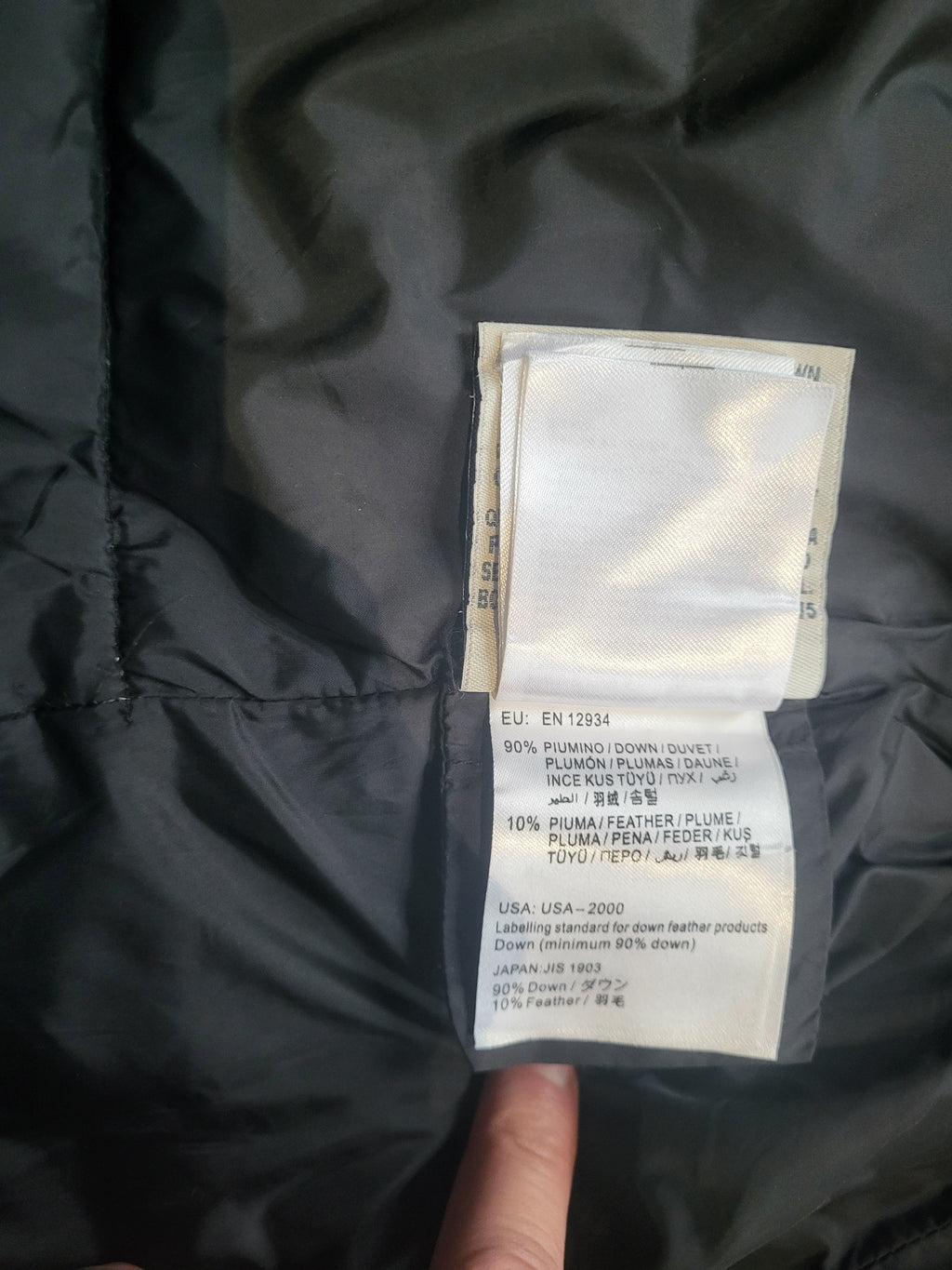 Doudoune Moncler Genevrier Khloe Femme – Taille 1 (S) – Noir – Duvet d'oie 90% – Luxe