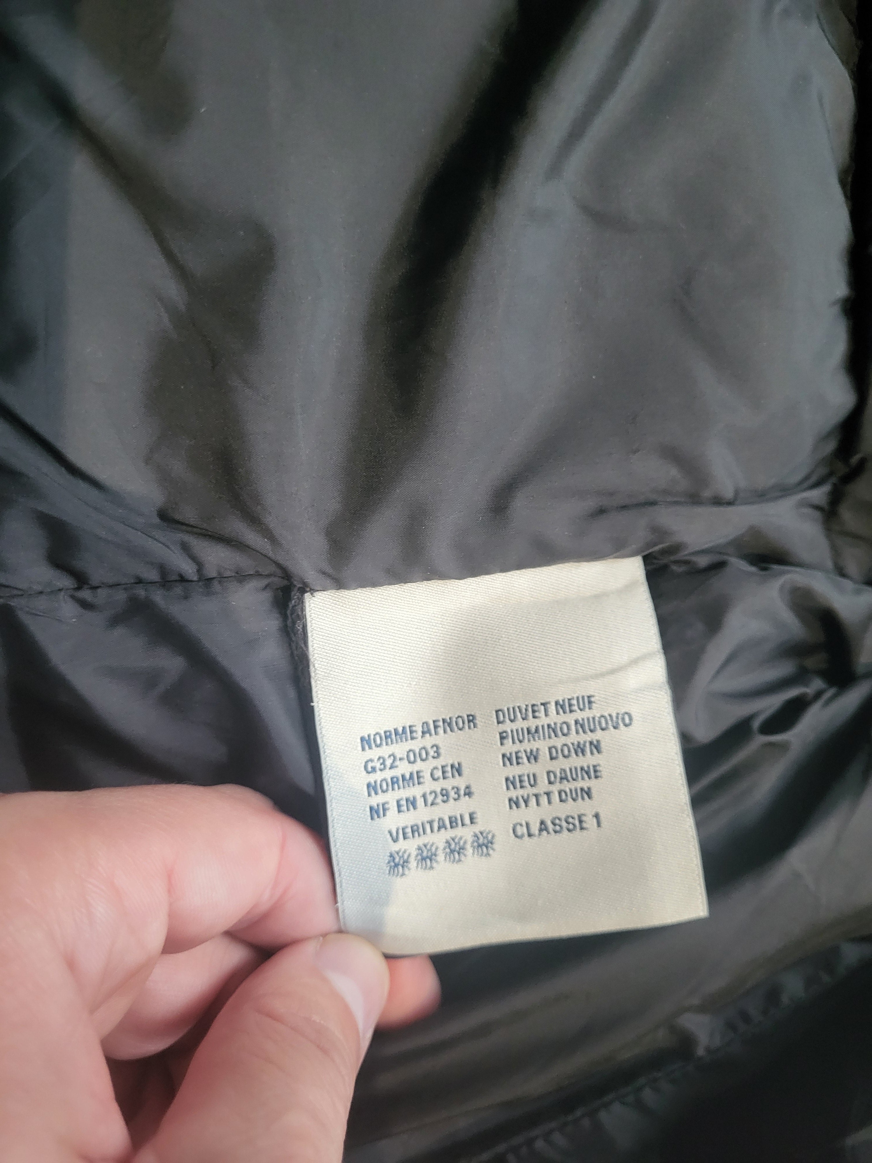 Doudoune Moncler Genevrier Khloe Femme – Taille 1 (S) – Noir – Duvet d'oie 90% – Luxe