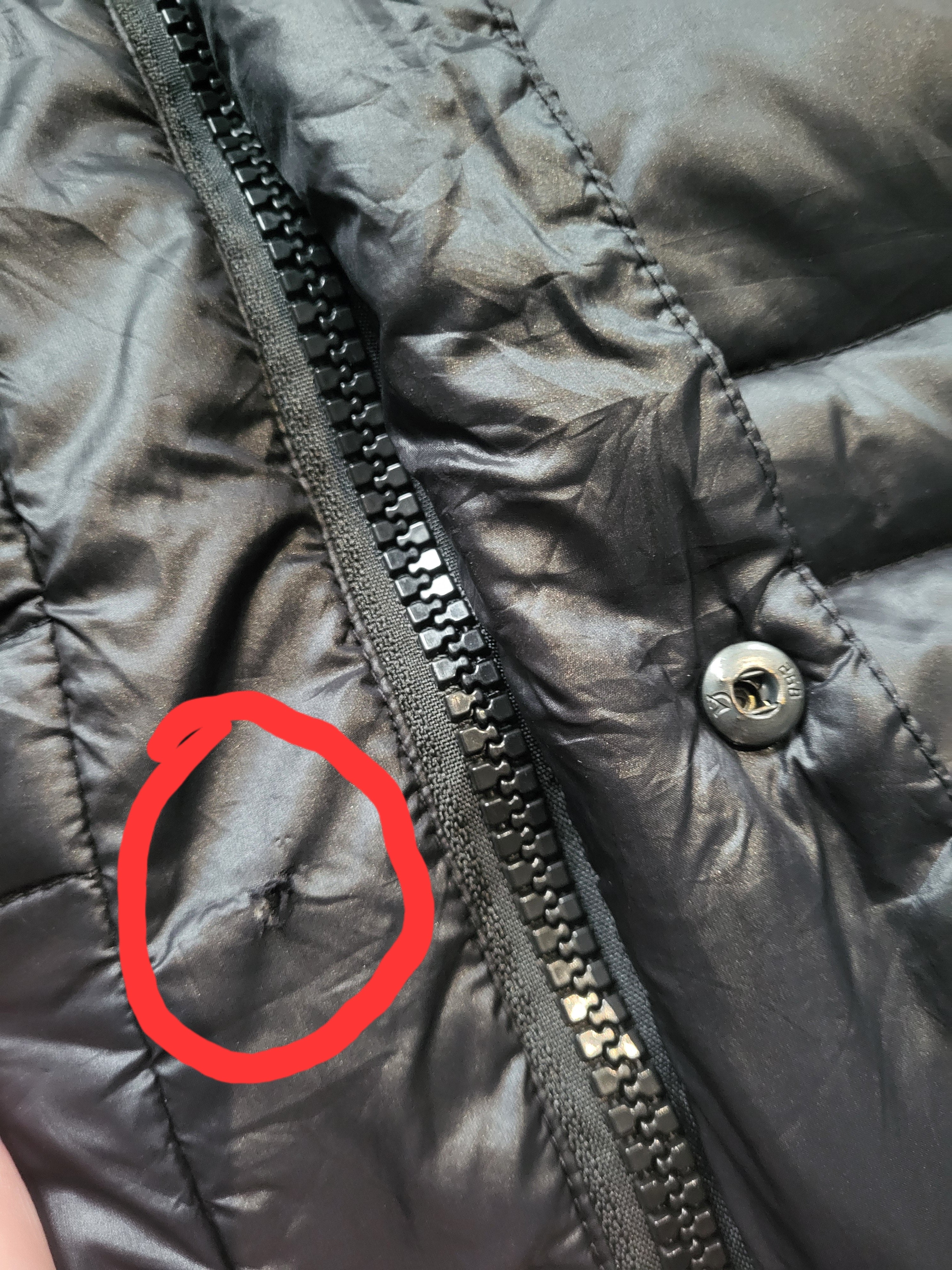 Doudoune Moncler Venise Vintage Homme – Taille XL – Noir – Duvet d'oie – À restaurer