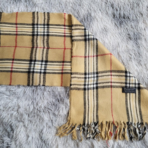 Écharpe Burberrys of London – Beige- Vintage Lambswool Nova Check