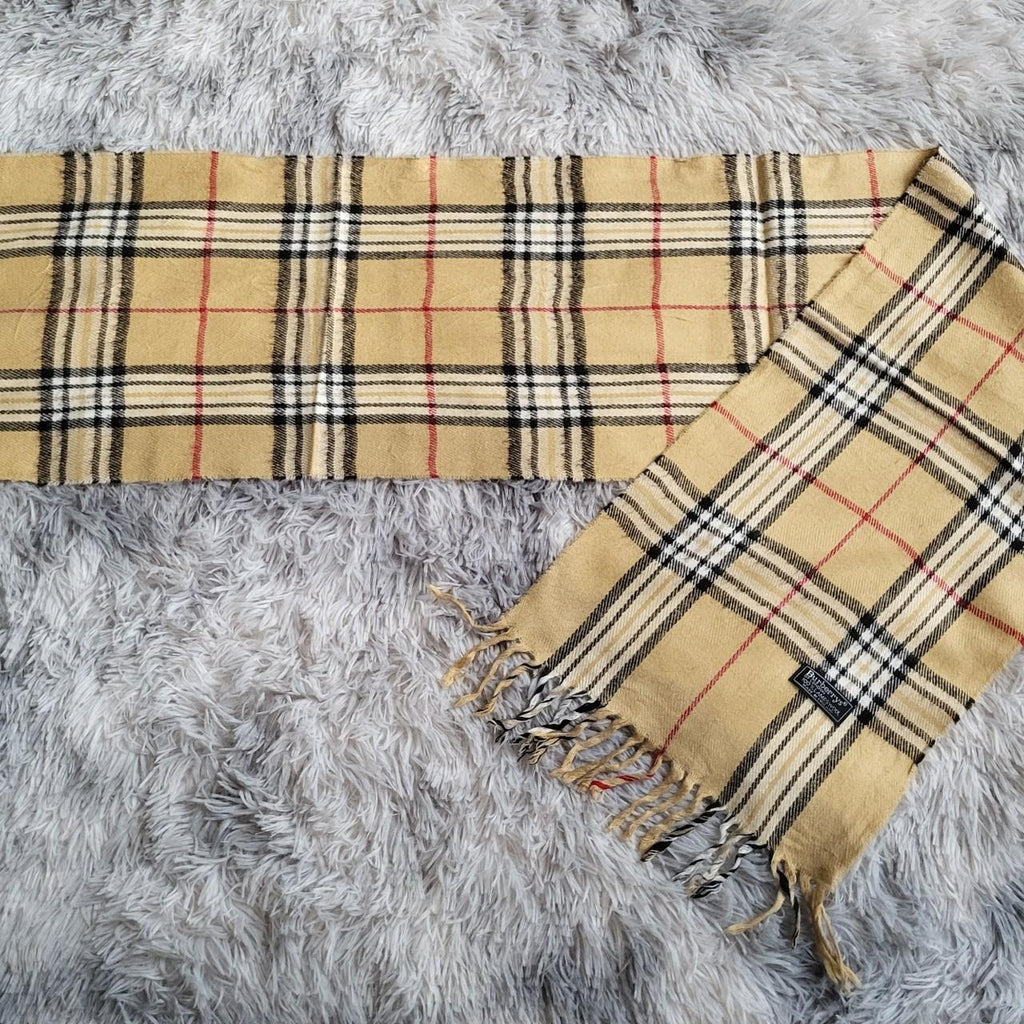 Écharpe Burberrys of London – Beige- Vintage Lambswool Nova Check
