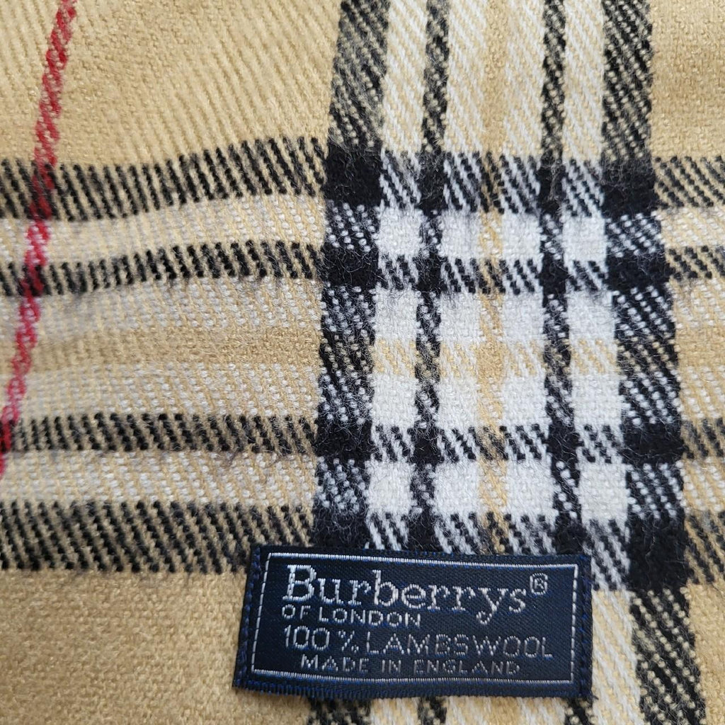 Écharpe Burberrys of London – Beige- Vintage Lambswool Nova Check