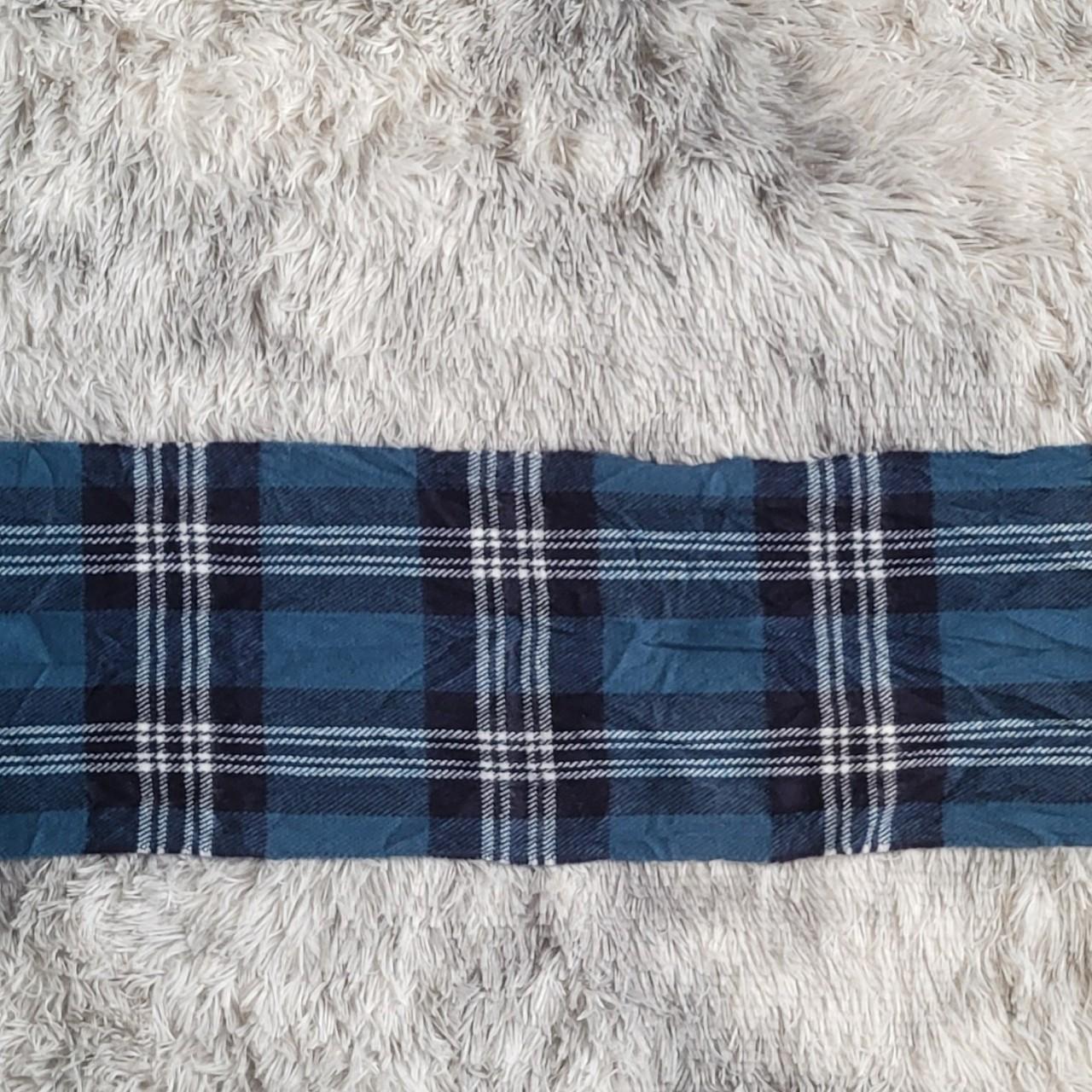 Écharpe Burberrys' Vintage – Lambswool – Motif Bleu