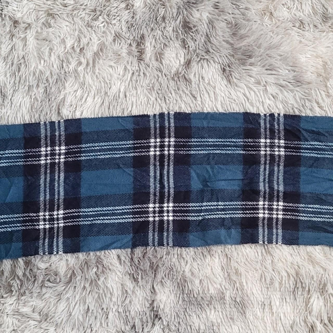 Écharpe Burberrys' Vintage – Lambswool – Motif Bleu