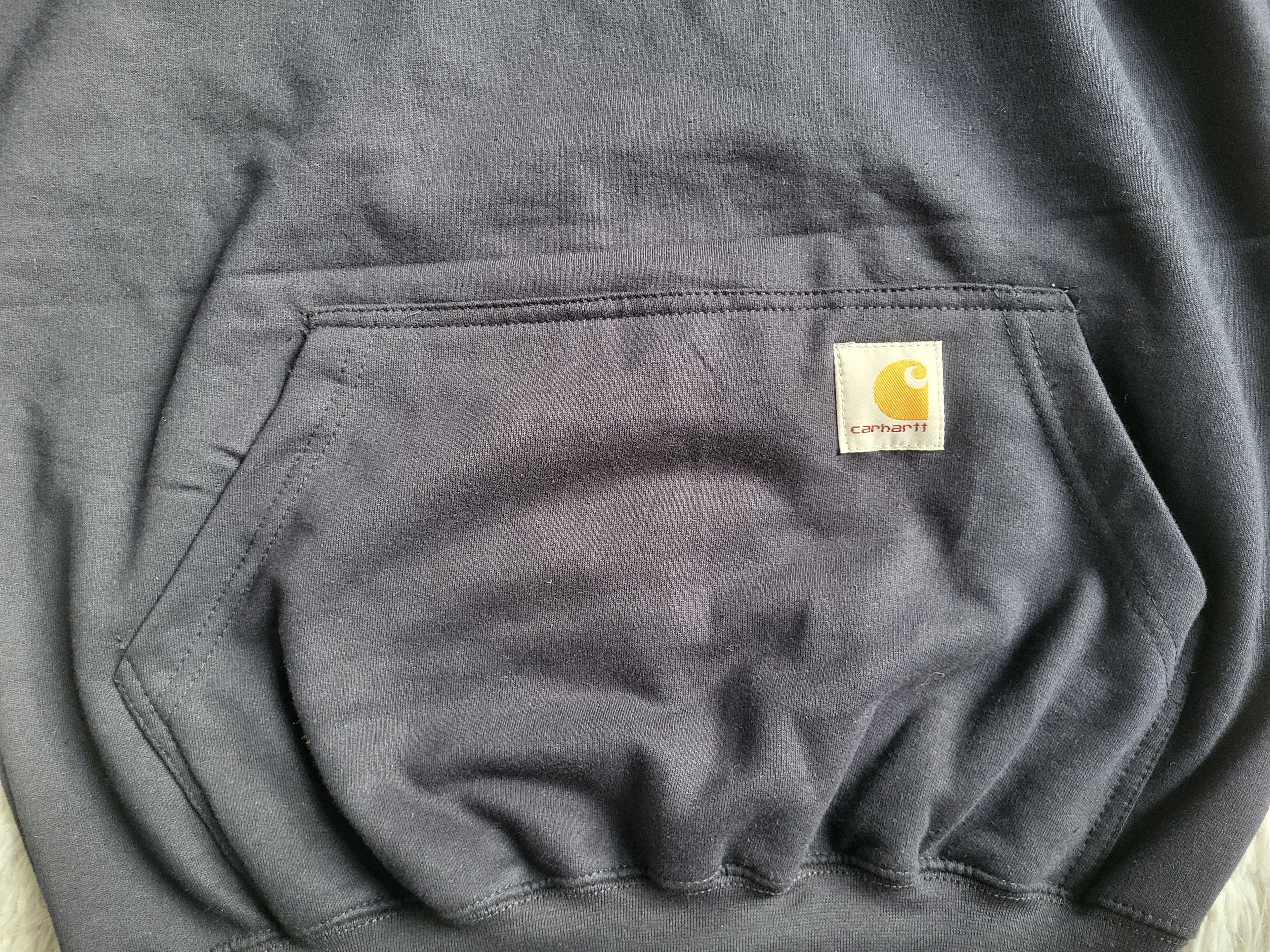 Sweat à Capuche Carhartt Rework Homme [NEUF] – Doublé Thermique - Bleu Marine – Taille S – Made in USA