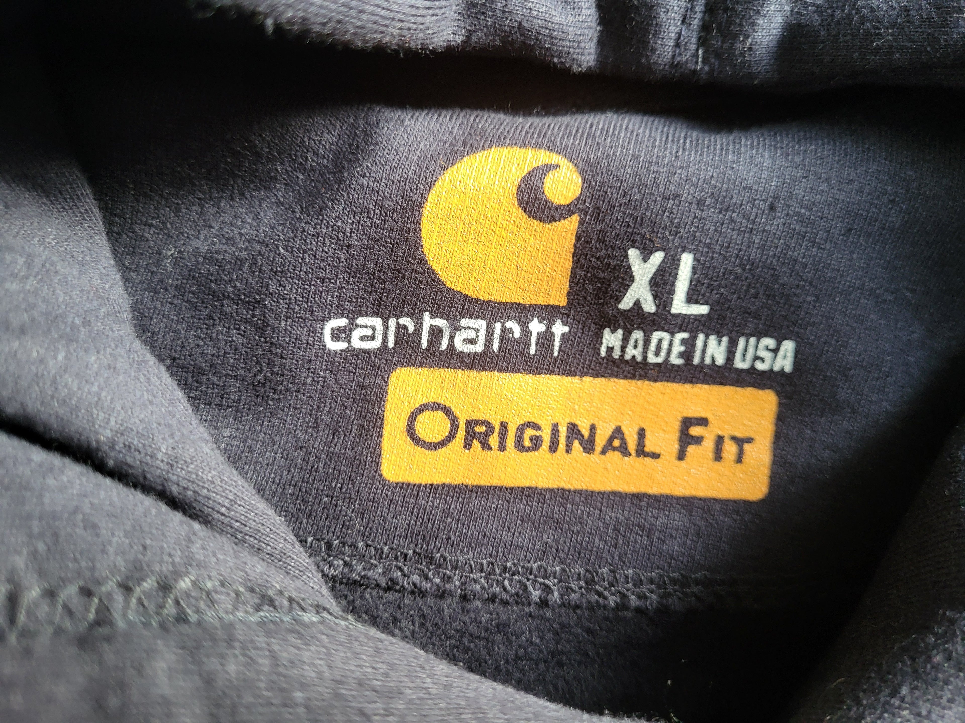 Sweat à Capuche Carhartt Rework Homme [NEUF] – Doublé Thermique - Bleu Marine – Taille XL – Made in USA