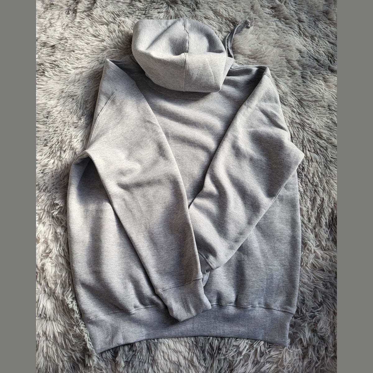 Sweat à Capuche Carhartt Rework Homme  – Doublé Thermique - Gris Chiné – Taille L – Made in USA