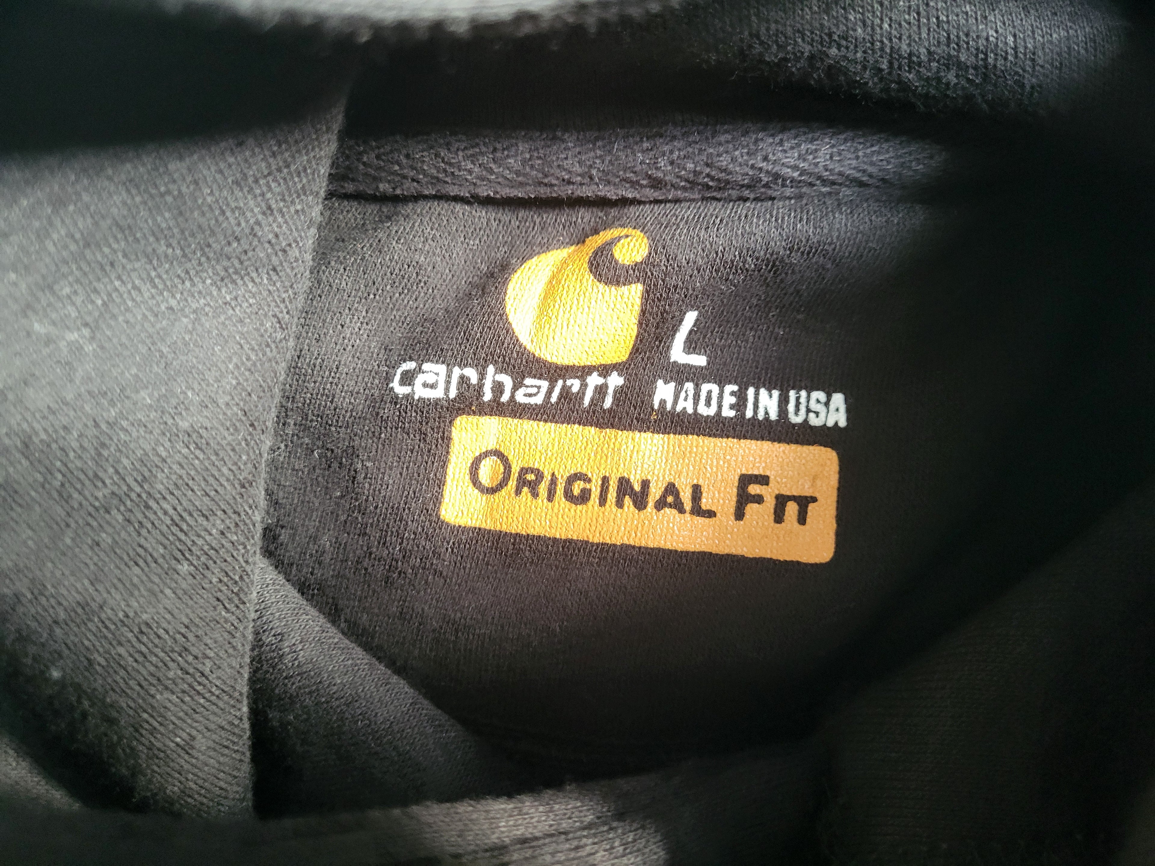 Sweat à Capuche Carhartt Rework [NEUF] – Doublé Thermique - Noir – Taille L – Made in USA