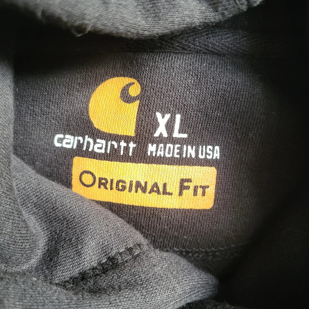 Sweatshirt Carhartt noir, taille XL, coupe Original Fit. Fripes Sélect