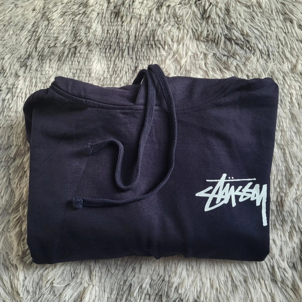 Hoodie Stüssy Rework Homme - Design Iconique - Taille S - Bleu