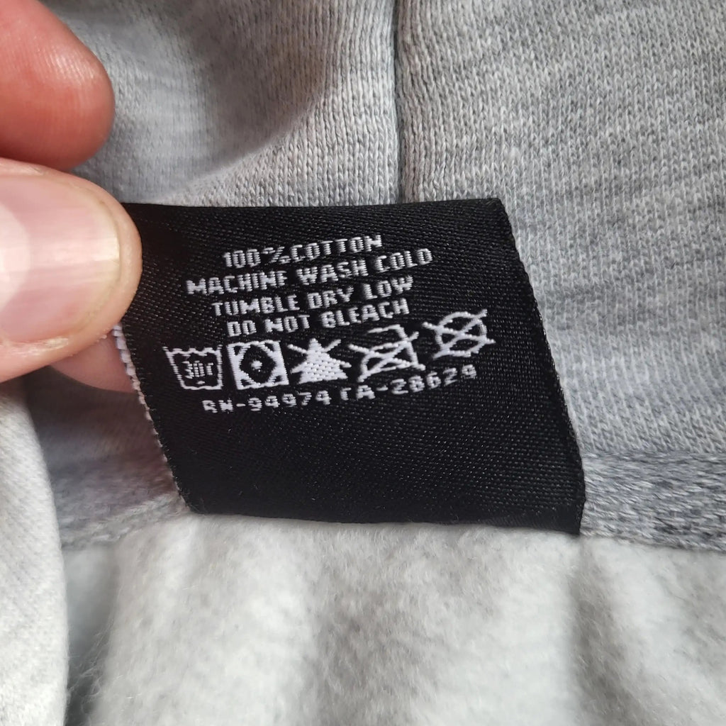 Sweat gris Stussy taille M, logo visible, vêtement vintage homme Fripes Sélect