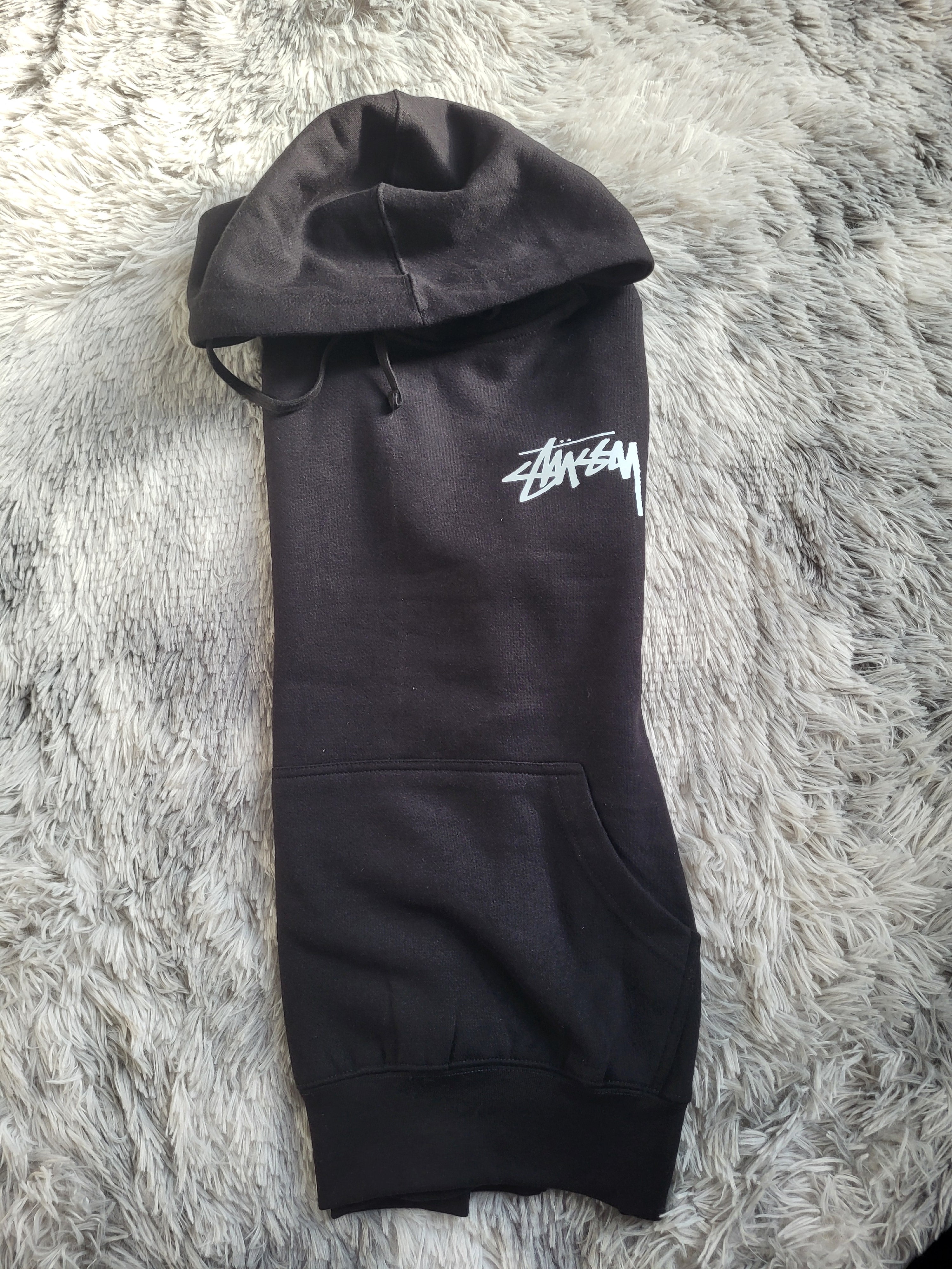 Hoodie Stüssy Rework Homme [NEUF] - Design Iconique - Taille S - Noir