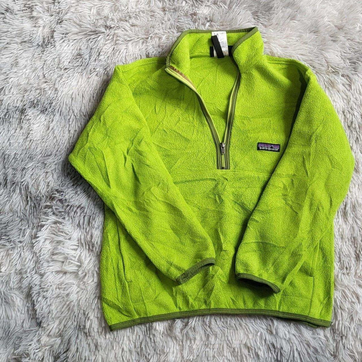 Polaire Patagonia Synchilla – Vintage 90s/2000s – Vert citron - Taille M 