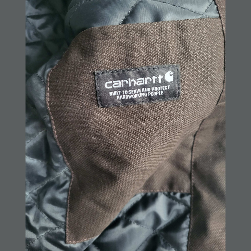 Veste Carhartt marron taille XL, étiquette visible, Fripes Sélect