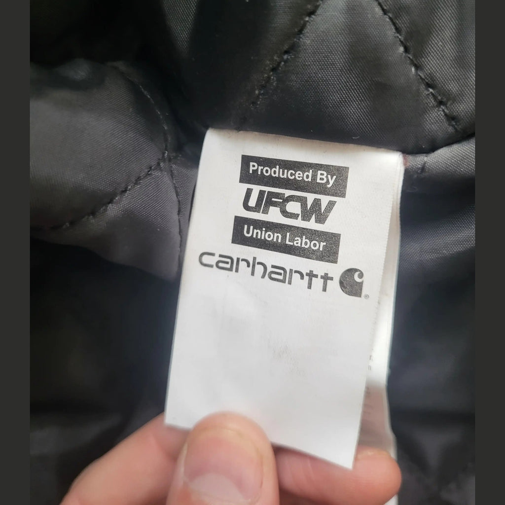 Veste Carhartt marron taille XL, étiquette visible, Fripes Sélect