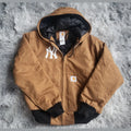 Veste Carhartt Active Jacket Rework Homme - NY Yankees Edition - Taille L - Made in USA