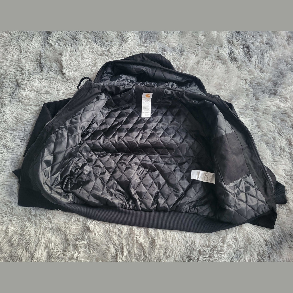 Veste Carhartt noire matelassée, taille L. Fripes Sélect