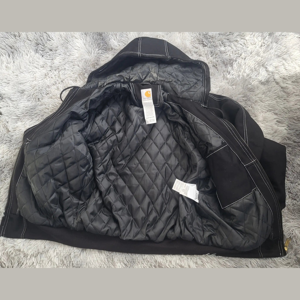 Veste Carhartt Active Jacket Rework Homme - Surpiqûres Blanches - Made in USA