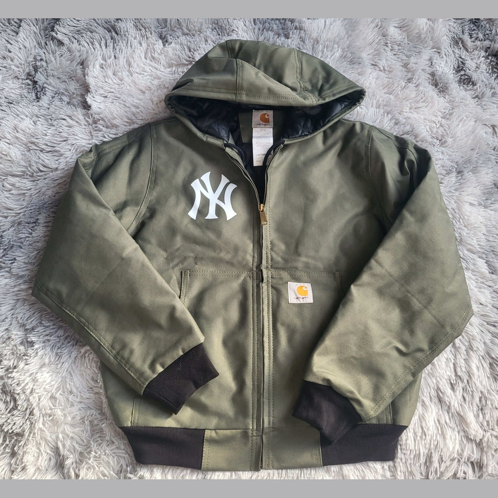 Veste Carhartt Active Jacket Rework Homme - NY Yankees Edition - Taille M - Made in USA 