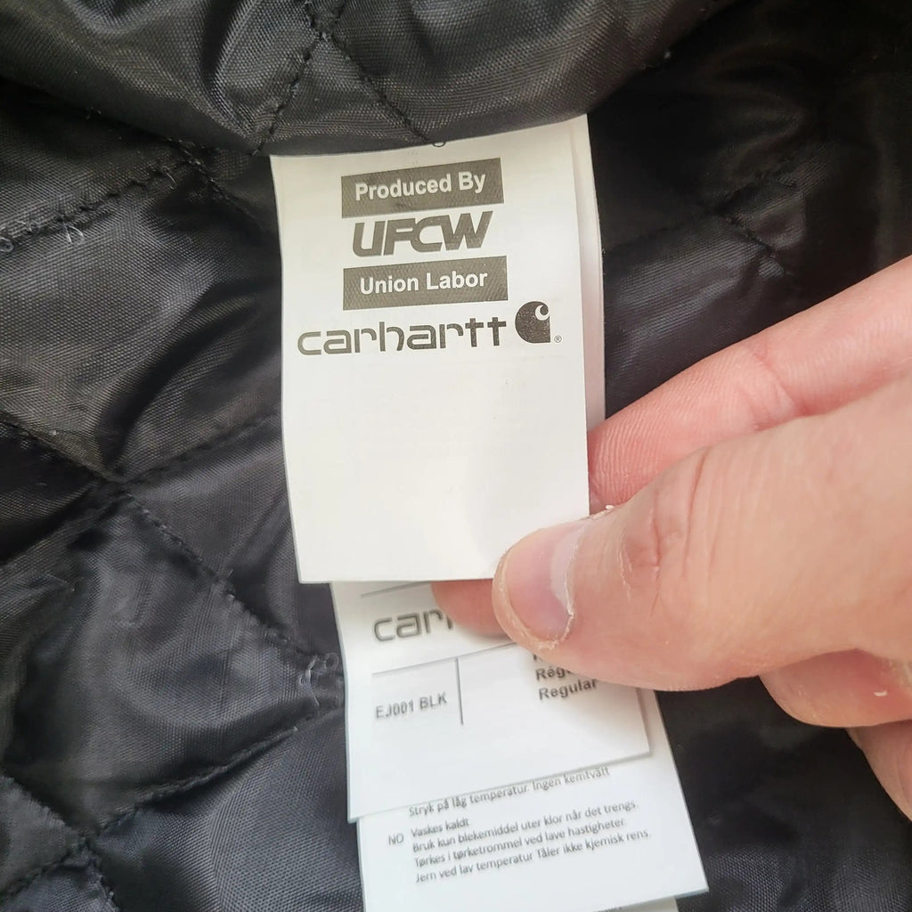 Veste Carhartt beige, taille XL, marque visible sur étiquette, Fripes Sélect