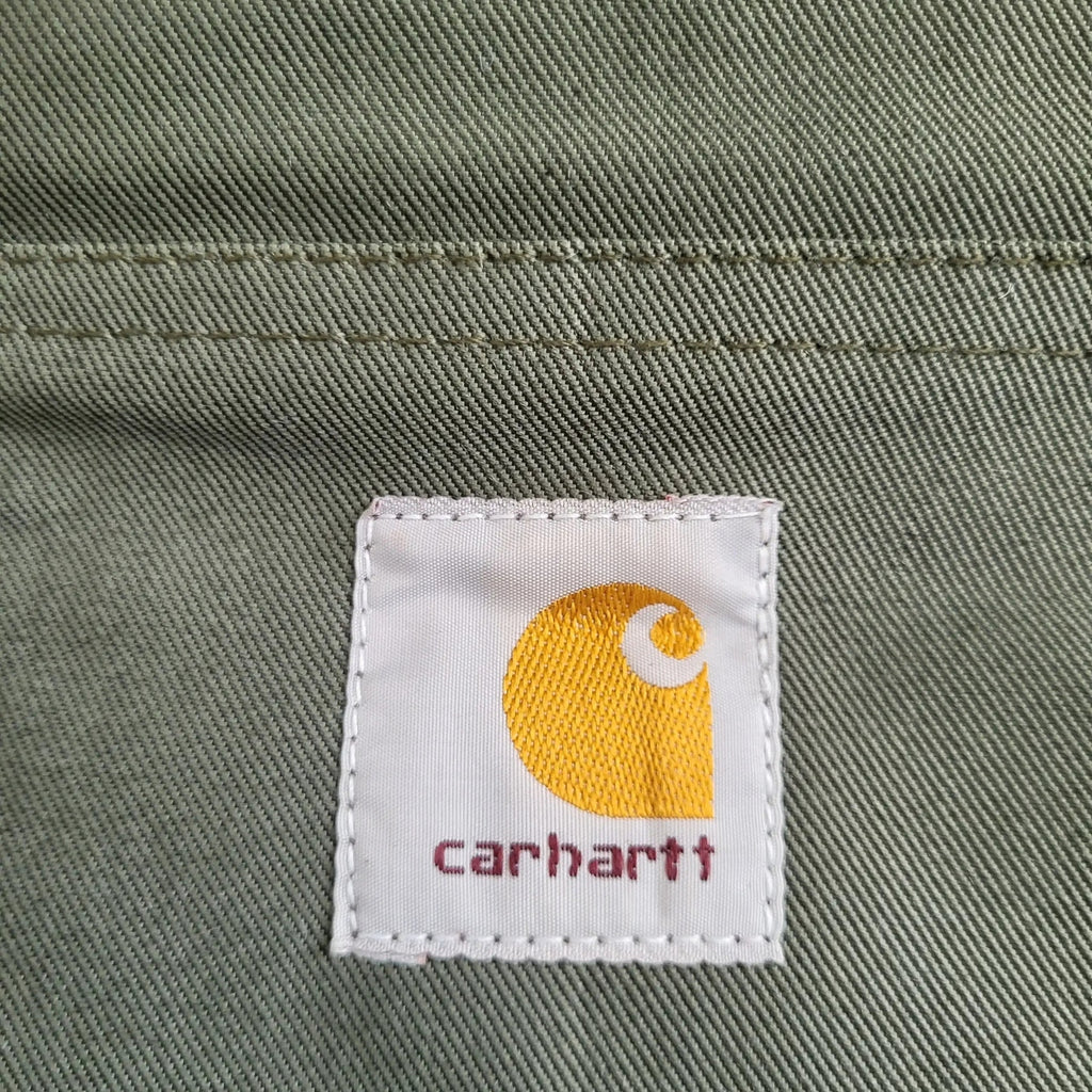 Veste Carhartt kaki, taille M, logo visible. Fripes Sélect