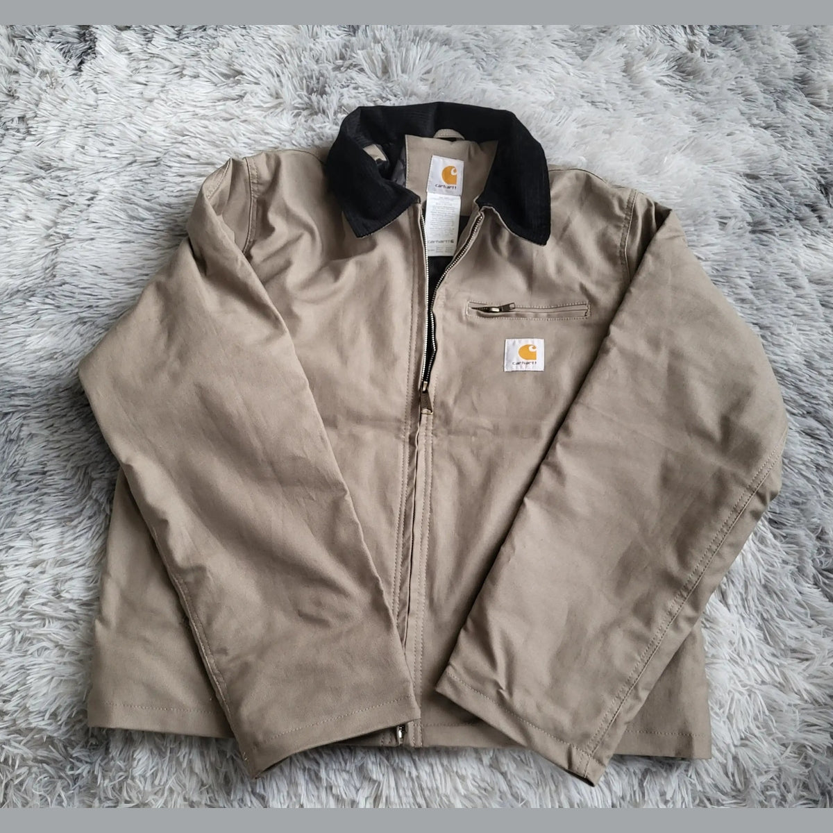 Veste Carhartt Rework Homme - Beige - Taille M - Made in USA