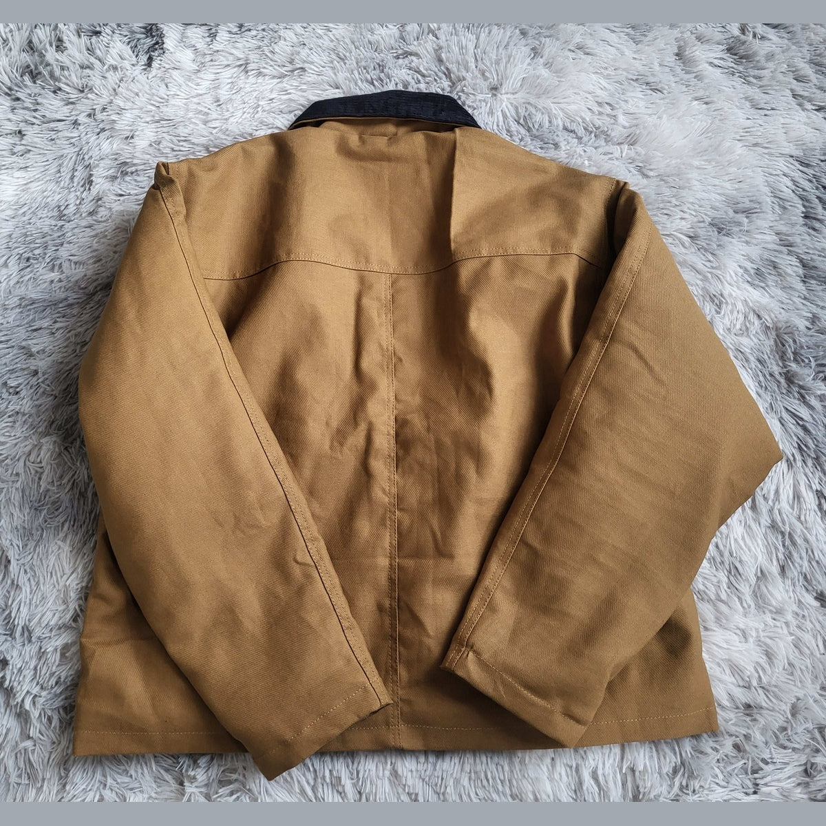 Veste Carhartt marron, taille XL, col contrastant noir, visible de dos Fripes Sélect