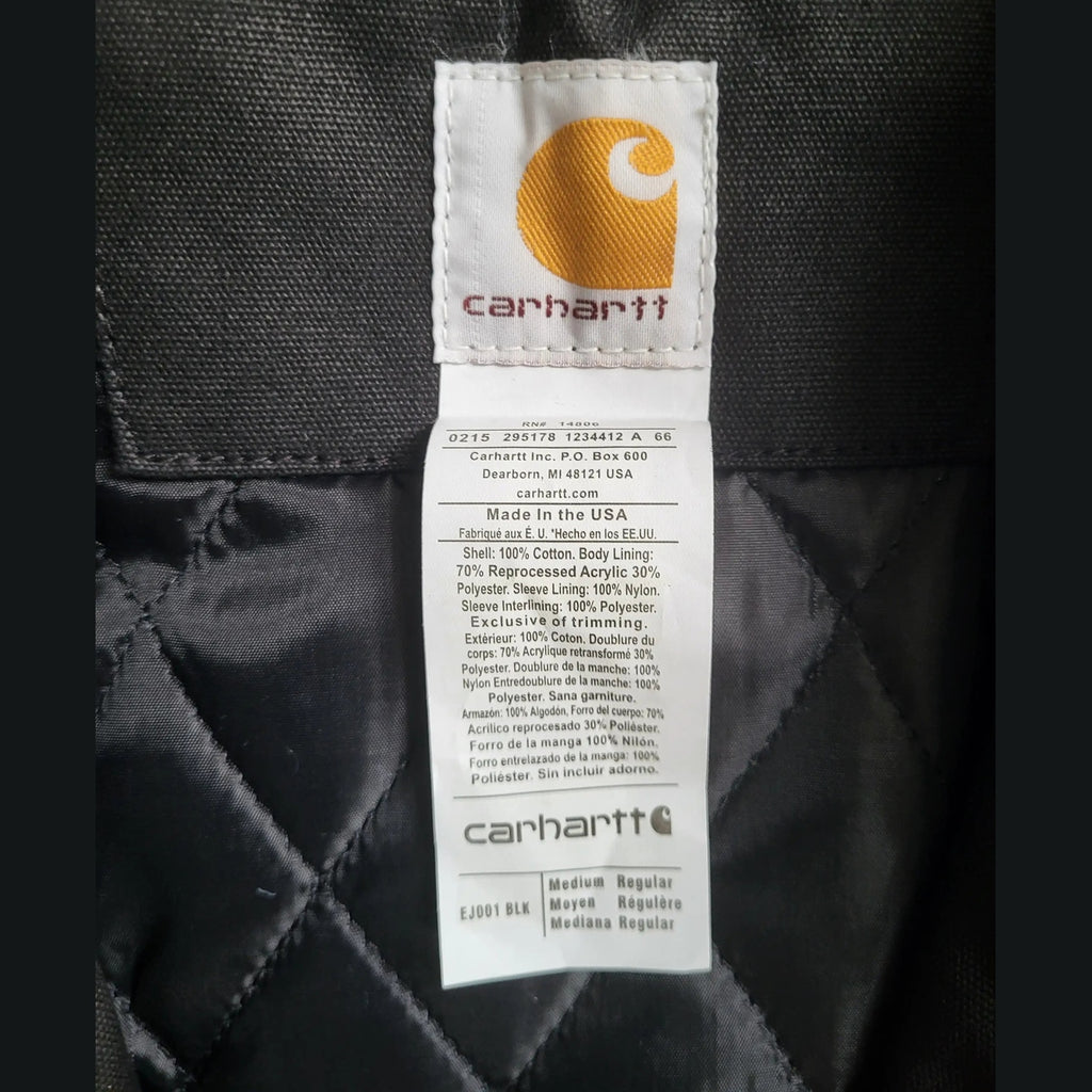 Veste Carhartt Rework - Noir - Taille M -Made in USA