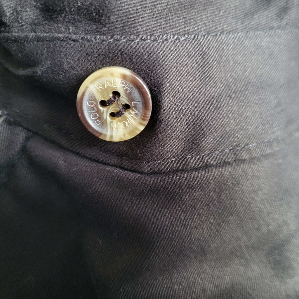 Veste Harrington Ralph Lauren noire taille M, bouton marqué, Fripes Sélect