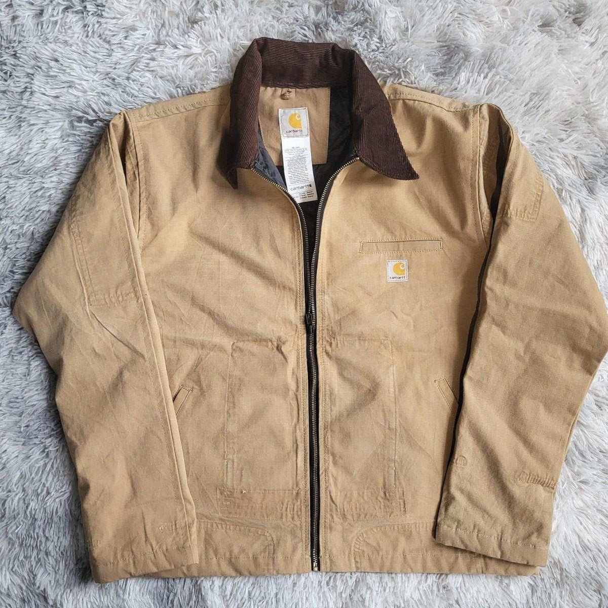 Veste Carhartt Detroit Rework marron/beige -  Taille XL
