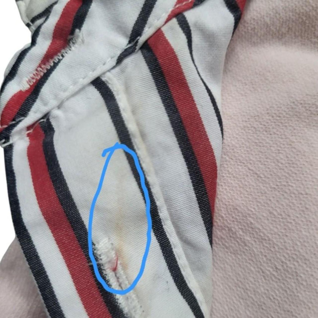 Pull femme Tommy Hilfiger, col V rose pâle, style chemise - Vintage