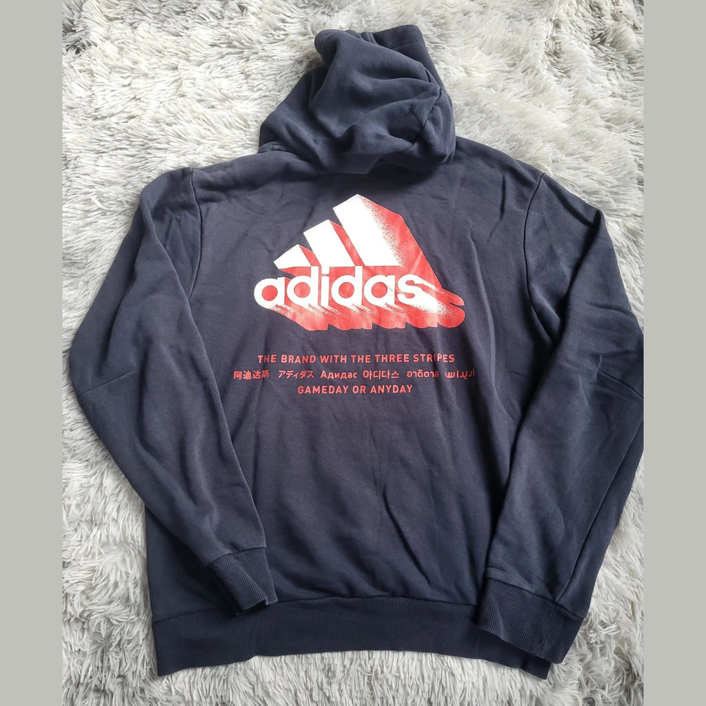 Hoodie Adidas Must Haves Enhanced Graphic - Bleu Marine - Taille M