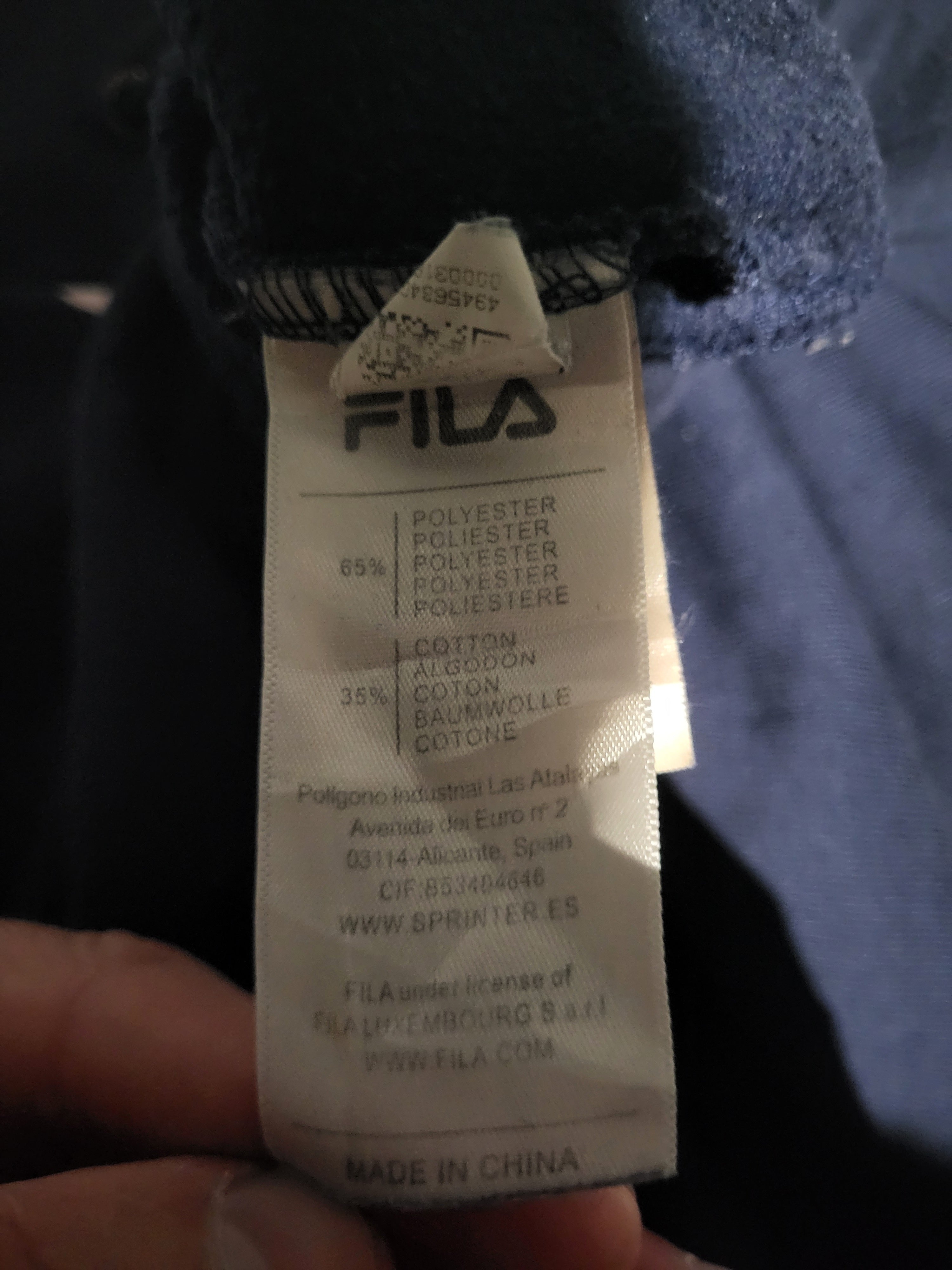 Sweat à capuche FILA Sportswear Bleu - Taille XL