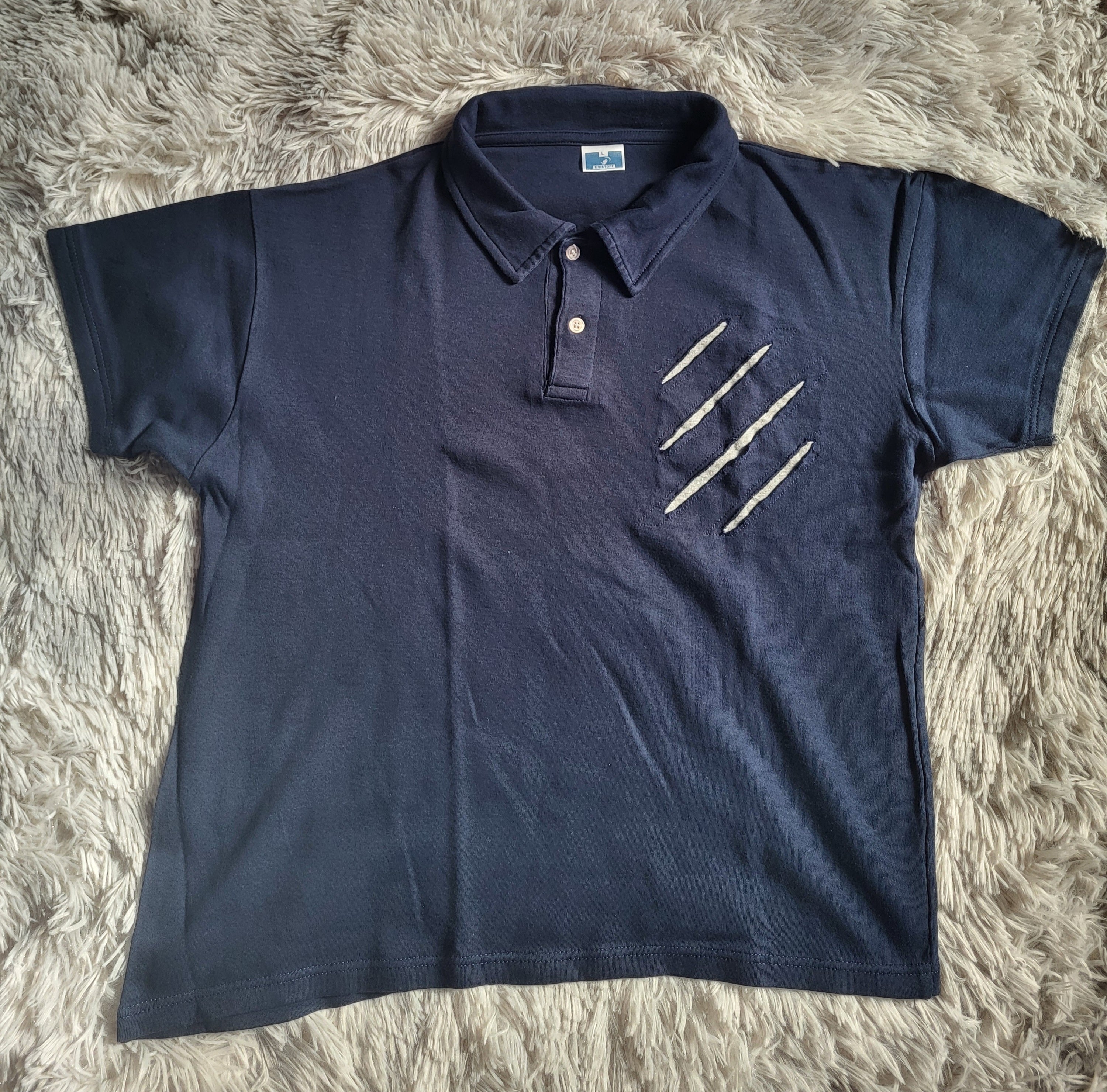 Polo Eristoff Officiel Collector – Bleu Marine – Taille L – 100% Coton 