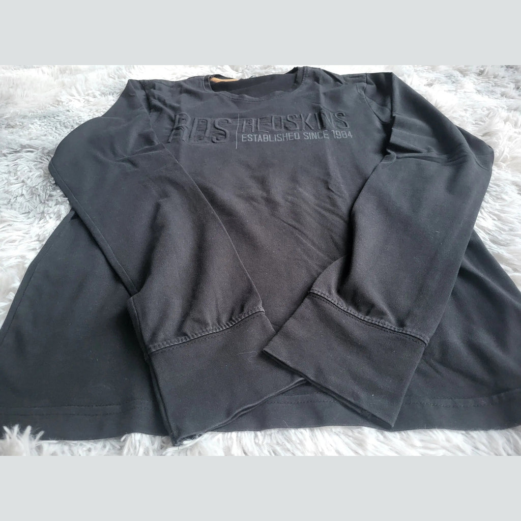 T-shirt Manches Longes noir , logo visible, taille M. Fripes Sélect