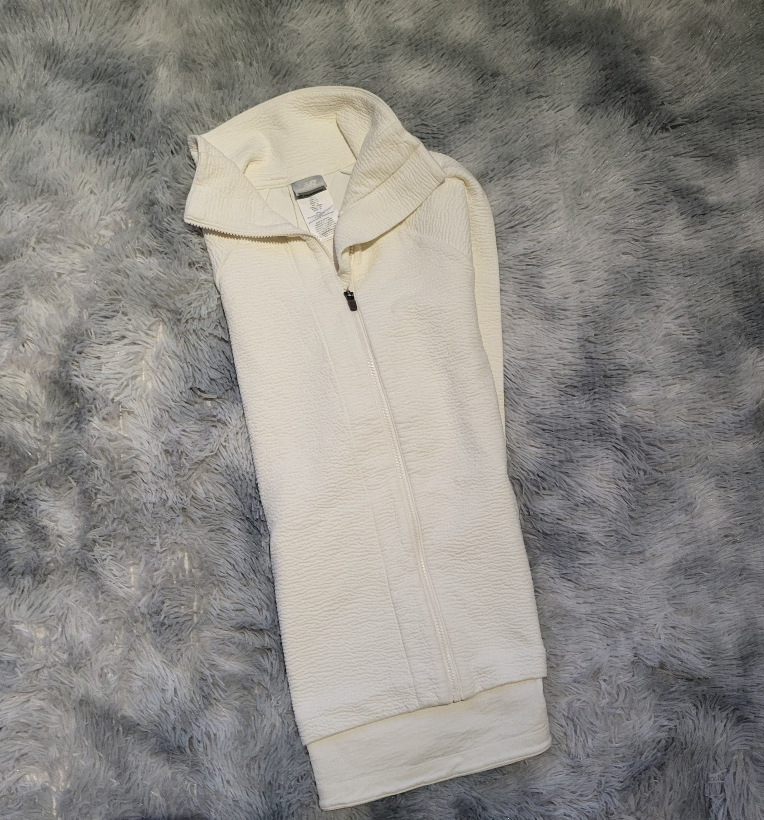 Veste d'entraînement New Balance Femme - Blanc - Taille L - Coupe Relaxed Fit