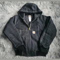 Veste Carhartt Active Jacket Denim Bleu Foncé Homme - Made in USA - Vintage - Taille L 
