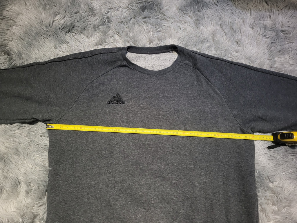 Sweat Adidas Gris Anthracite - Logo Adidas Brodé - Taille XL