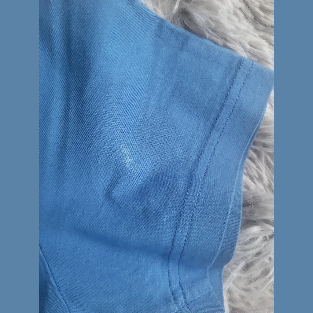 T-shirt bleu, marque et taille non visibles, Fripes Sélect