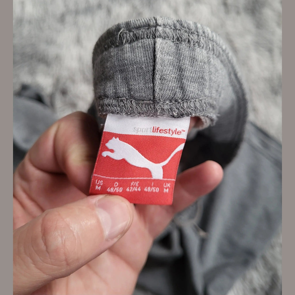 Jogging Puma Essentials Gris Chiné - Coupe Droite - Taille M