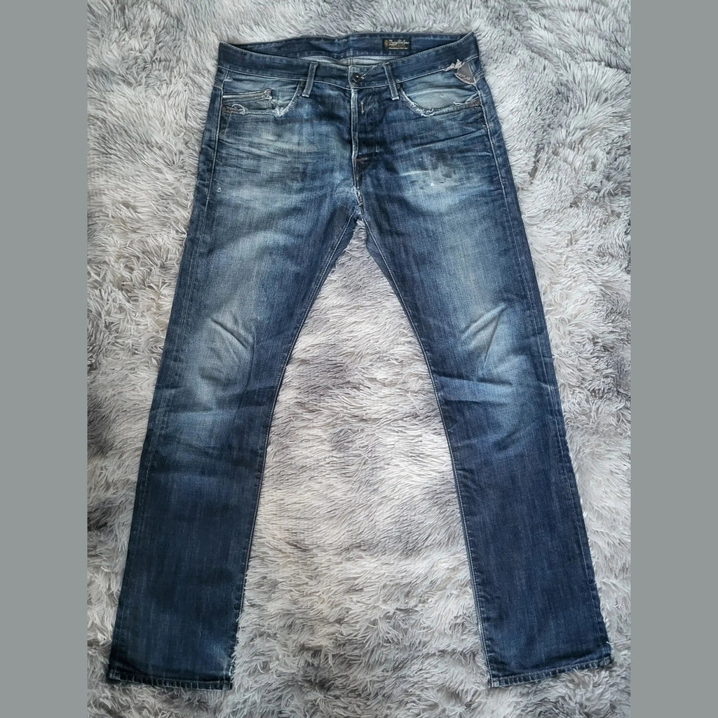 Jean Replay Waitom – Denim Authentique 100% Coton – W34 L34 – Coupe Droite